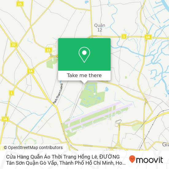 Cửa Hàng Quần Áo Thời Trang Hồng Lê, ĐƯỜNG Tân Sơn Quận Gò Vấp, Thành Phố Hồ Chí Minh map