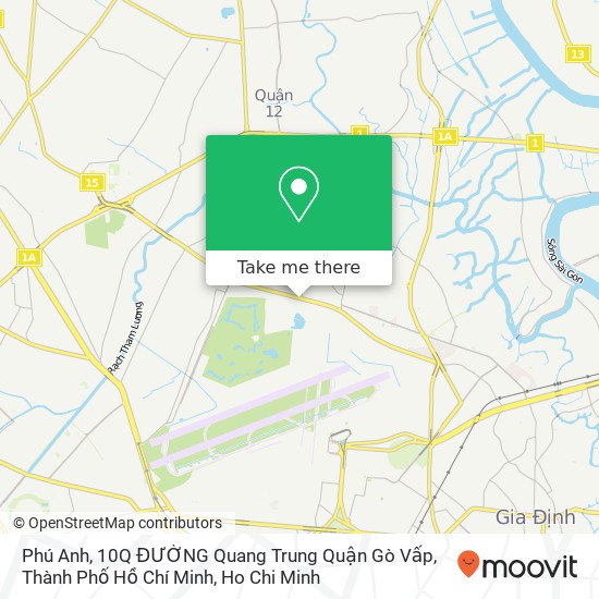 Phú Anh, 10Q ĐƯỜNG Quang Trung Quận Gò Vấp, Thành Phố Hồ Chí Minh map