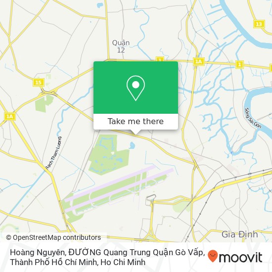 Hoàng Nguyên, ĐƯỜNG Quang Trung Quận Gò Vấp, Thành Phố Hồ Chí Minh map