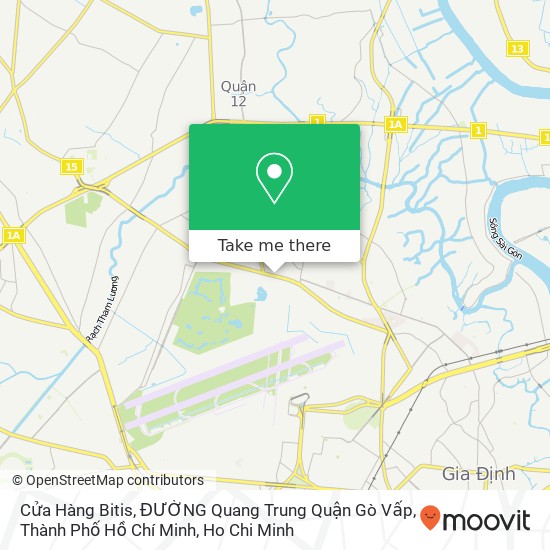 Cửa Hàng Bitis, ĐƯỜNG Quang Trung Quận Gò Vấp, Thành Phố Hồ Chí Minh map