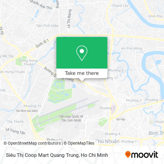 Siêu Thị Coop Mart Quang Trung map