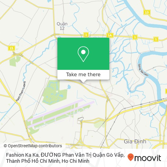 Fashion Ka Ka, ĐƯỜNG Phan Văn Trị Quận Gò Vấp, Thành Phố Hồ Chí Minh map