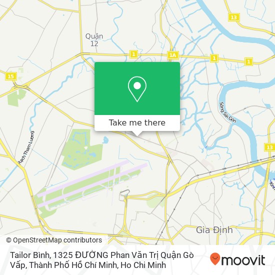 Tailor Bình, 1325 ĐƯỜNG Phan Văn Trị Quận Gò Vấp, Thành Phố Hồ Chí Minh map