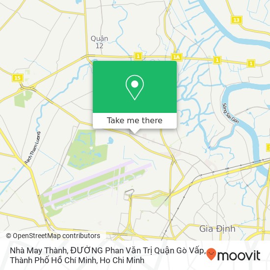 Nhà May Thành, ĐƯỜNG Phan Văn Trị Quận Gò Vấp, Thành Phố Hồ Chí Minh map