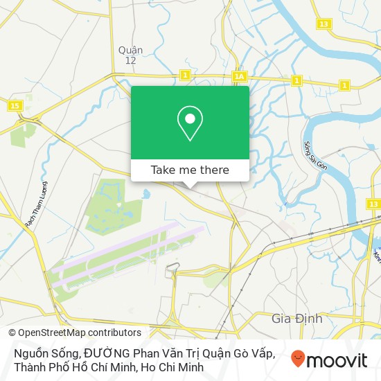Nguồn Sống, ĐƯỜNG Phan Văn Trị Quận Gò Vấp, Thành Phố Hồ Chí Minh map