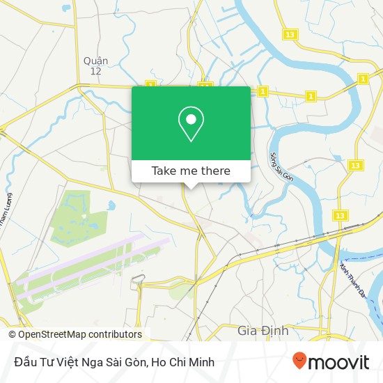 Đầu Tư Việt Nga Sài Gòn map