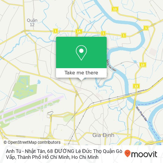 Anh Tú - Nhật Tân, 68 ĐƯỜNG Lê Đức Thọ Quận Gò Vấp, Thành Phố Hồ Chí Minh map