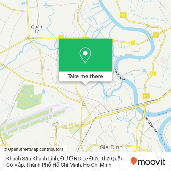 Khách Sạn Khánh Linh, ĐƯỜNG Lê Đức Thọ Quận Gò Vấp, Thành Phố Hồ Chí Minh map
