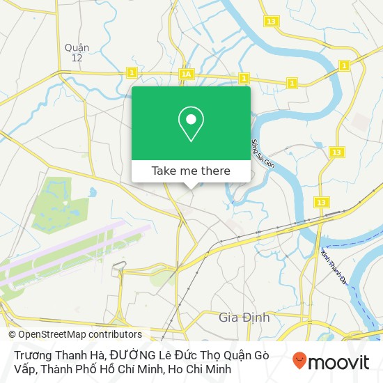 Trương Thanh Hà, ĐƯỜNG Lê Đức Thọ Quận Gò Vấp, Thành Phố Hồ Chí Minh map