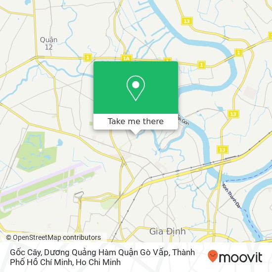 Gốc Cây, Dương Quảng Hàm Quận Gò Vấp, Thành Phố Hồ Chí Minh map