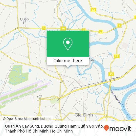 Quán Ăn Cây Sung, Dương Quảng Hàm Quận Gò Vấp, Thành Phố Hồ Chí Minh map