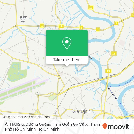 Ái Thương, Dương Quảng Hàm Quận Gò Vấp, Thành Phố Hồ Chí Minh map