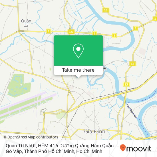 Quán Tư Nhựt, HẺM 416 Dương Quảng Hàm Quận Gò Vấp, Thành Phố Hồ Chí Minh map