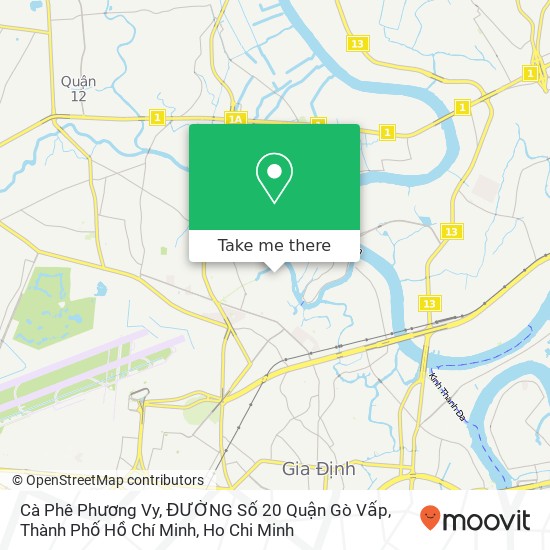 Cà Phê Phương Vy, ĐƯỜNG Số 20 Quận Gò Vấp, Thành Phố Hồ Chí Minh map