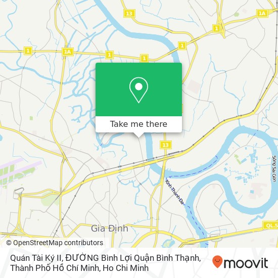 Quán Tài Ký II, ĐƯỜNG Bình Lợi Quận Bình Thạnh, Thành Phố Hồ Chí Minh map