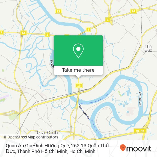 Quán Ăn Gia Đình Hương Quê, 262 13 Quận Thủ Đức, Thành Phố Hồ Chí Minh map