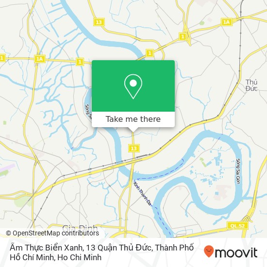 Ẩm Thực Biển Xanh, 13 Quận Thủ Đức, Thành Phố Hồ Chí Minh map