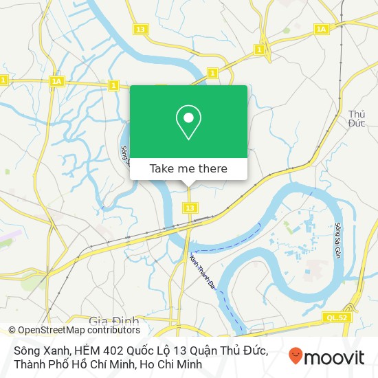 Sông Xanh, HẺM 402 Quốc Lộ 13 Quận Thủ Đức, Thành Phố Hồ Chí Minh map