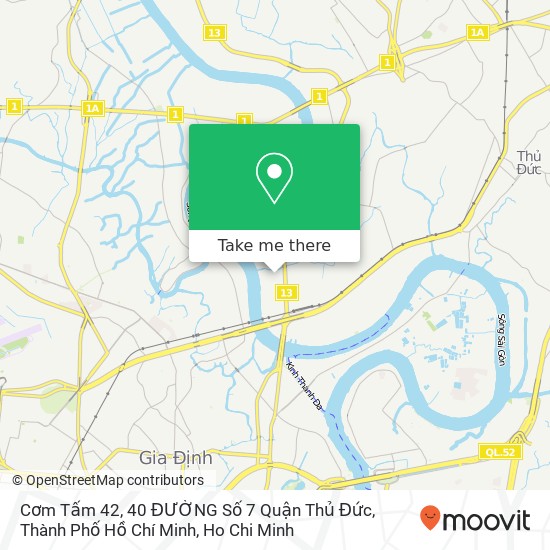 Cơm Tấm 42, 40 ĐƯỜNG Số 7 Quận Thủ Đức, Thành Phố Hồ Chí Minh map