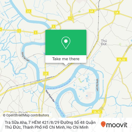 Trà Sữa Aha, 7 HẺM 421 / 8/29 Đường Số 48 Quận Thủ Đức, Thành Phố Hồ Chí Minh map