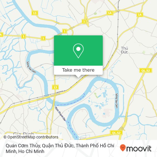 Quán Cơm Thủy, Quận Thủ Đức, Thành Phố Hồ Chí Minh map