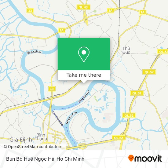 Bún Bò Huế Ngọc Hà map