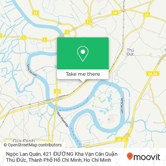 Ngọc Lan Quán, 421 ĐƯỜNG Kha Vạn Cân Quận Thủ Đức, Thành Phố Hồ Chí Minh map