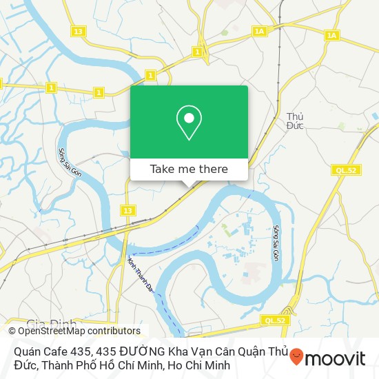 Quán Cafe 435, 435 ĐƯỜNG Kha Vạn Cân Quận Thủ Đức, Thành Phố Hồ Chí Minh map