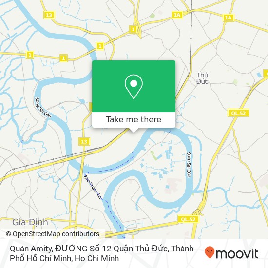 Quán Amity, ĐƯỜNG Số 12 Quận Thủ Đức, Thành Phố Hồ Chí Minh map