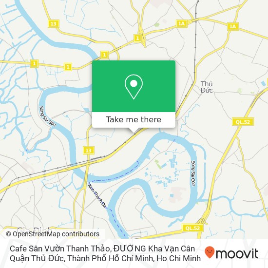 Cafe Sân Vườn Thanh Thảo, ĐƯỜNG Kha Vạn Cân Quận Thủ Đức, Thành Phố Hồ Chí Minh map