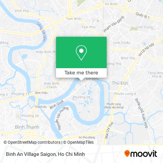 Binh An Village Saigon map