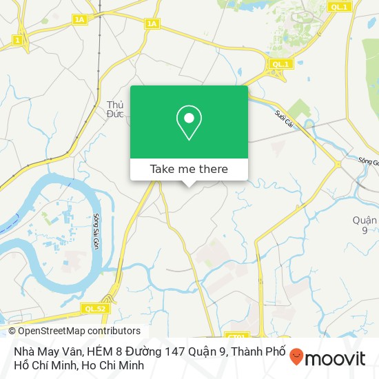 Nhà May Vân, HẺM 8 Đường 147 Quận 9, Thành Phố Hồ Chí Minh map