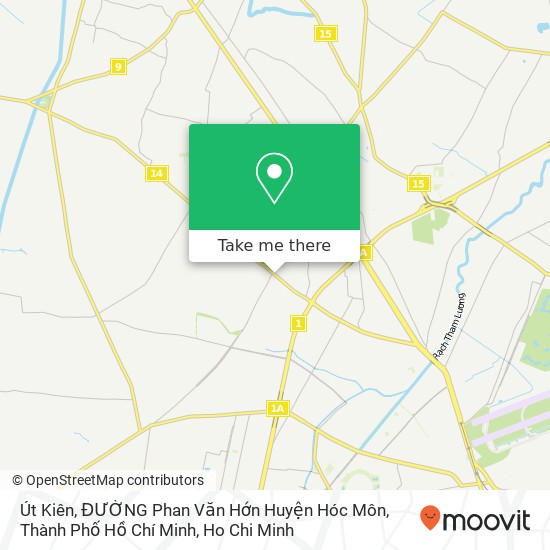 Út Kiên, ĐƯỜNG Phan Văn Hớn Huyện Hóc Môn, Thành Phố Hồ Chí Minh map