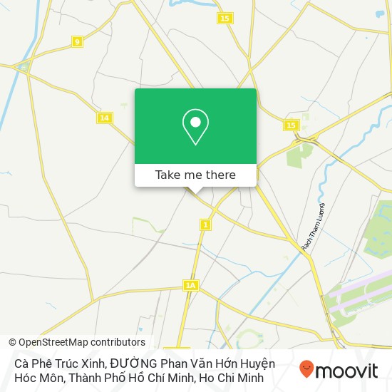 Cà Phê Trúc Xinh, ĐƯỜNG Phan Văn Hớn Huyện Hóc Môn, Thành Phố Hồ Chí Minh map