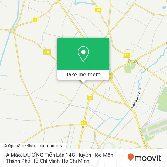 A Máo, ĐƯỜNG Tiền Lân 14G Huyện Hóc Môn, Thành Phố Hồ Chí Minh map