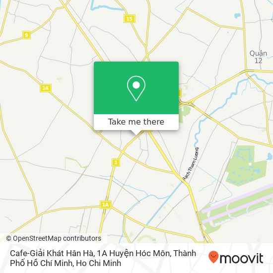 Cafe-Giải Khát Hân Hà, 1A Huyện Hóc Môn, Thành Phố Hồ Chí Minh map