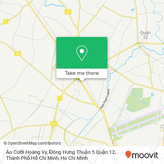 Áo Cưới Hoàng Vy, Đông Hưng Thuận 5 Quận 12, Thành Phố Hồ Chí Minh map