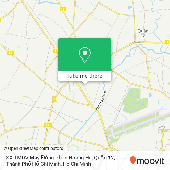 SX TMDV May Đồng Phục Hoàng Hà, Quận 12, Thành Phố Hồ Chí Minh map