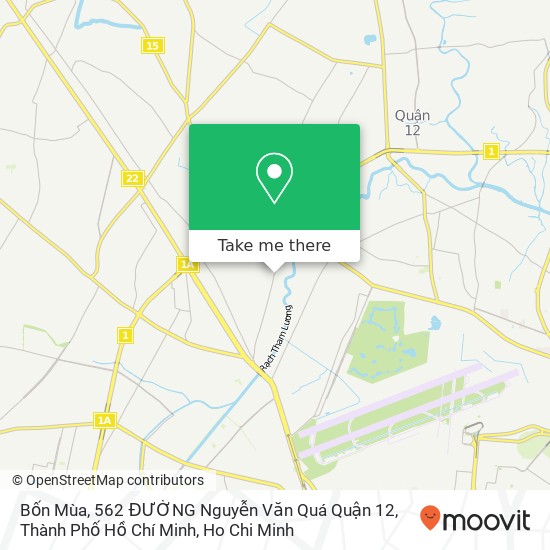 Bốn Mùa, 562 ĐƯỜNG Nguyễn Văn Quá Quận 12, Thành Phố Hồ Chí Minh map