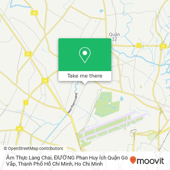 Ẩm Thực Làng Chài, ĐƯỜNG Phan Huy Ích Quận Gò Vấp, Thành Phố Hồ Chí Minh map