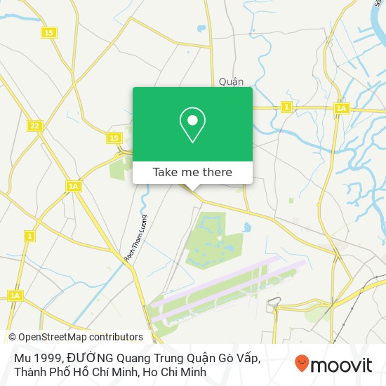 Mu 1999, ĐƯỜNG Quang Trung Quận Gò Vấp, Thành Phố Hồ Chí Minh map