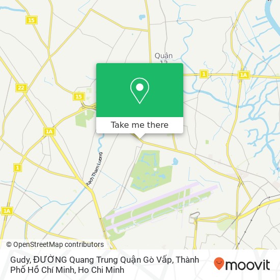 Gudy, ĐƯỜNG Quang Trung Quận Gò Vấp, Thành Phố Hồ Chí Minh map