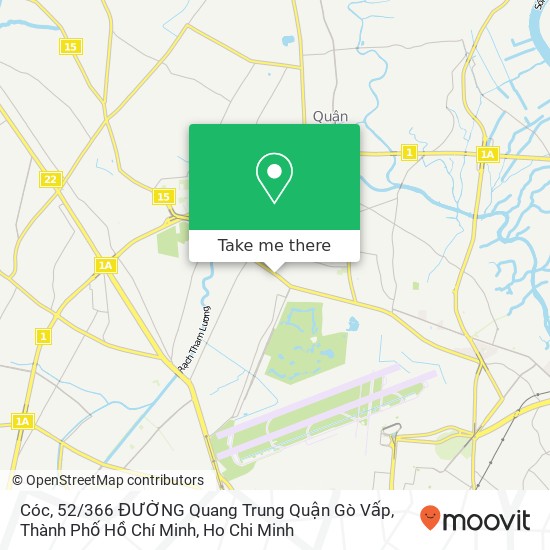 Cóc, 52 / 366 ĐƯỜNG Quang Trung Quận Gò Vấp, Thành Phố Hồ Chí Minh map