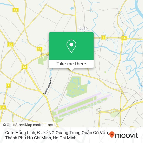 Cafe Hồng Linh, ĐƯỜNG Quang Trung Quận Gò Vấp, Thành Phố Hồ Chí Minh map