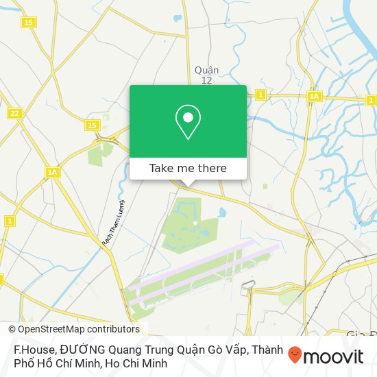 F.House, ĐƯỜNG Quang Trung Quận Gò Vấp, Thành Phố Hồ Chí Minh map