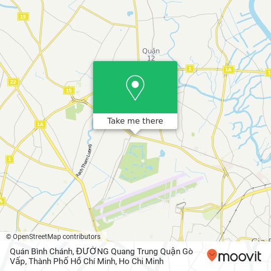 Quán Bình Chánh, ĐƯỜNG Quang Trung Quận Gò Vấp, Thành Phố Hồ Chí Minh map