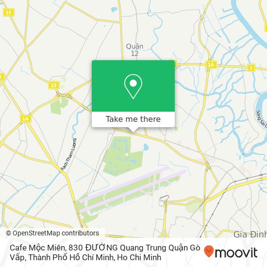 Cafe Mộc Miên, 830 ĐƯỜNG Quang Trung Quận Gò Vấp, Thành Phố Hồ Chí Minh map