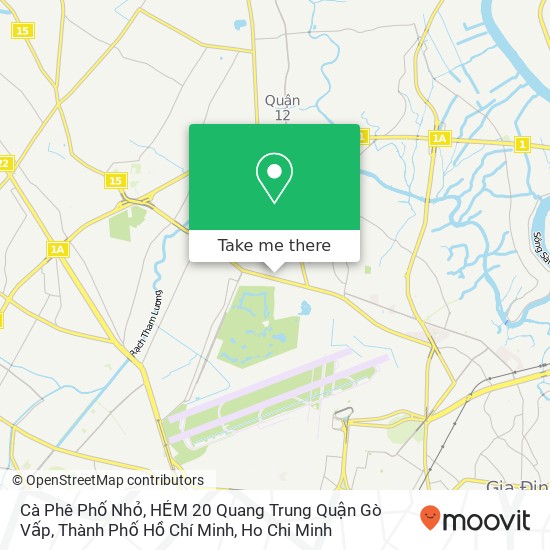 Cà Phê Phố Nhỏ, HẺM 20 Quang Trung Quận Gò Vấp, Thành Phố Hồ Chí Minh map