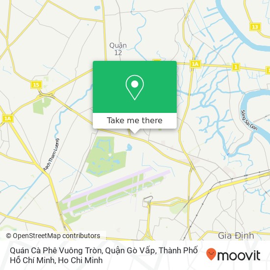 Quán Cà Phê Vuông Tròn, Quận Gò Vấp, Thành Phố Hồ Chí Minh map