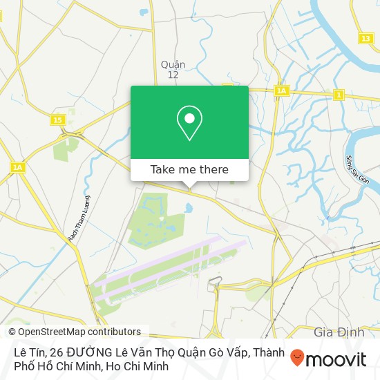 Lê Tín, 26 ĐƯỜNG Lê Văn Thọ Quận Gò Vấp, Thành Phố Hồ Chí Minh map